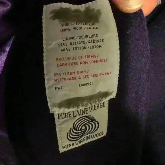 Vintage  virgin wool coat - Picture 3 of 4